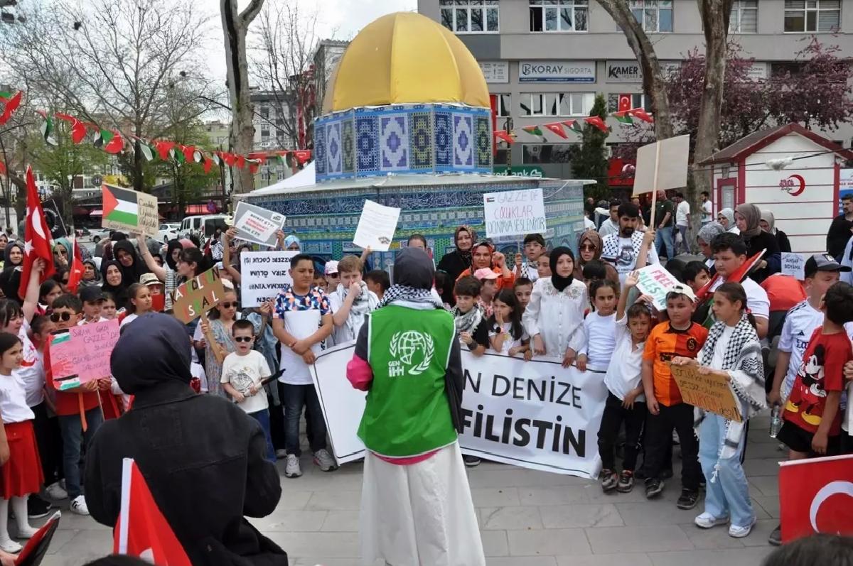 Kütahya’dan Gazze’ye Takviye Yürüyüşü