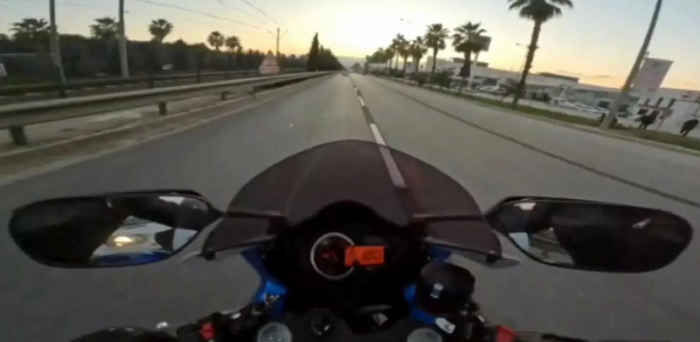 280 km/h Sürat Yapan Motosiklet Şoförü Yakalandı