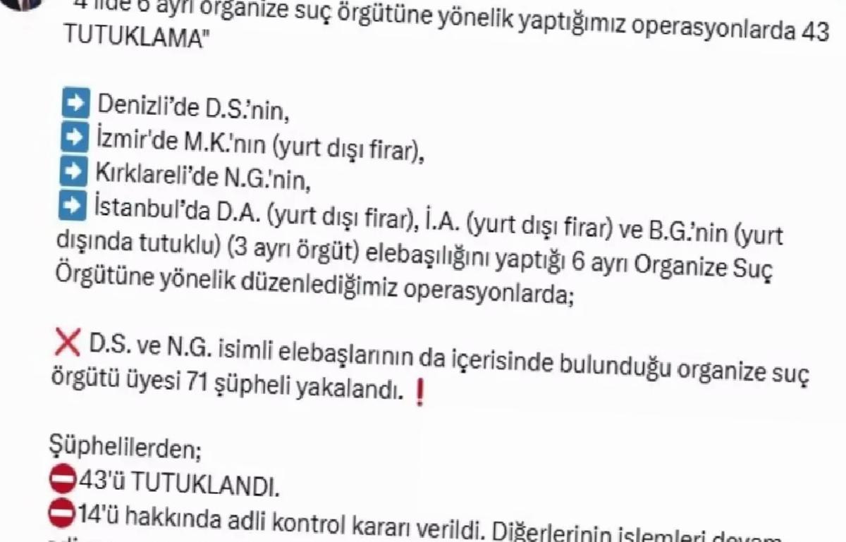 4 Vilayet’te Hata Örgütlerine Büyük Operasyon