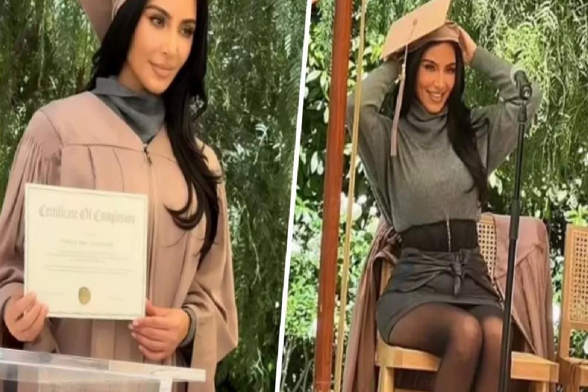 6 yılda hukuk eğitimi tamamlayan Kim Kardashian, dalga konusu oldu