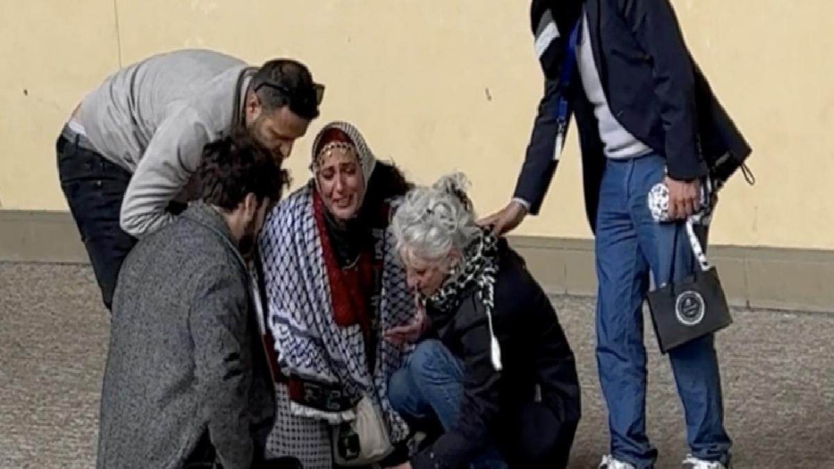 AB Kurulu önünde ‘Gazze’ye ağıt