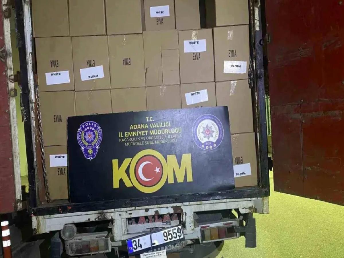 Adana’da 5 Milyon TL’lik Kaçak Gereksinimler Ele Geçirildi