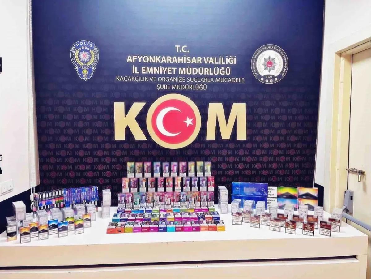 Afyonkarahisar’da Kaçak Sigara Operasyonu