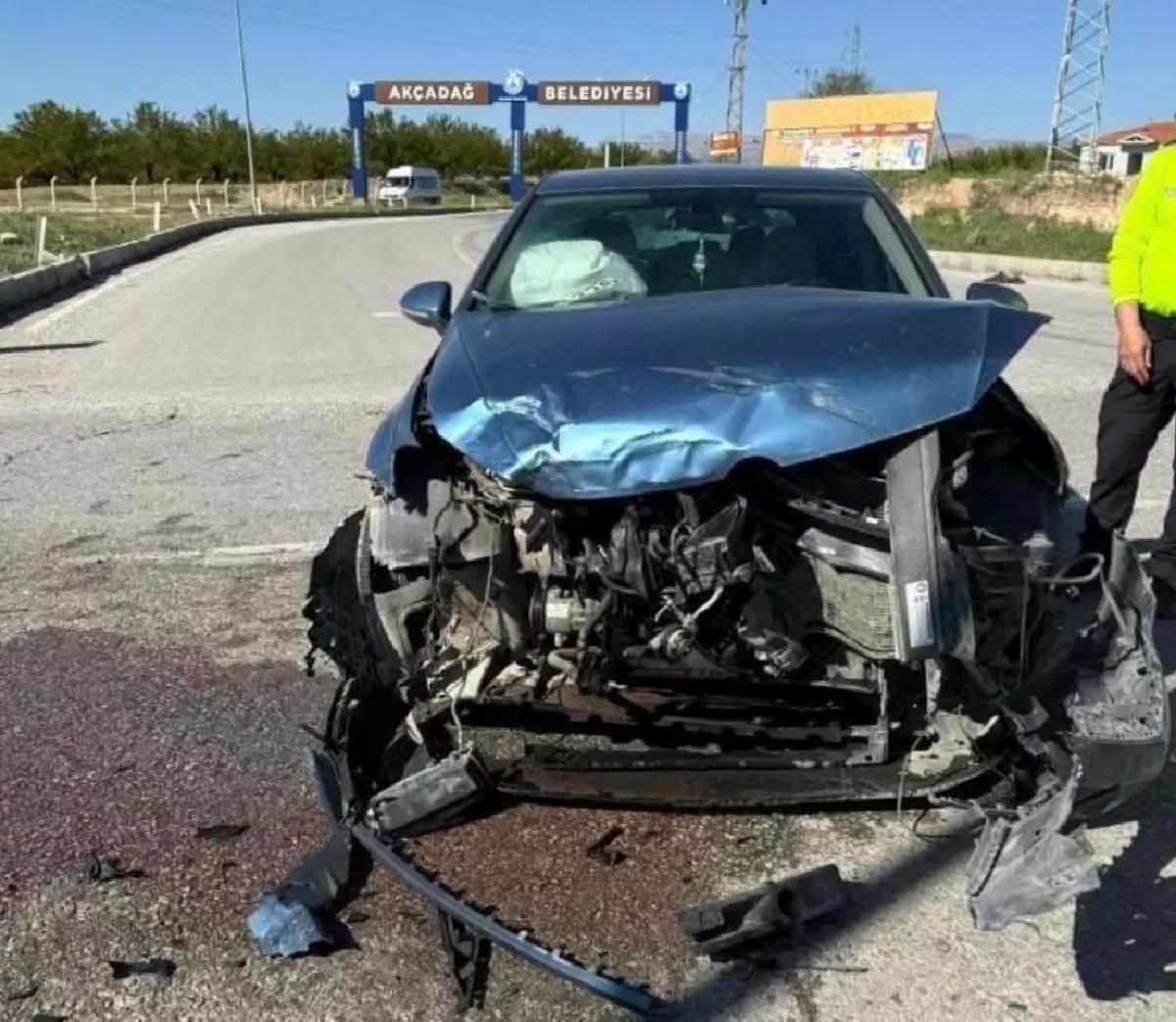 Akçadağ’da Trafik Kazası: 1 Yaralı