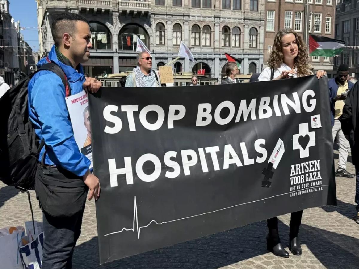 Amsterdam’da Nekbe Gösterisi