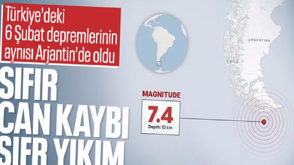 Arjantin’de 7.4’lük zelzelede yalnızca mobilyalar sallandı