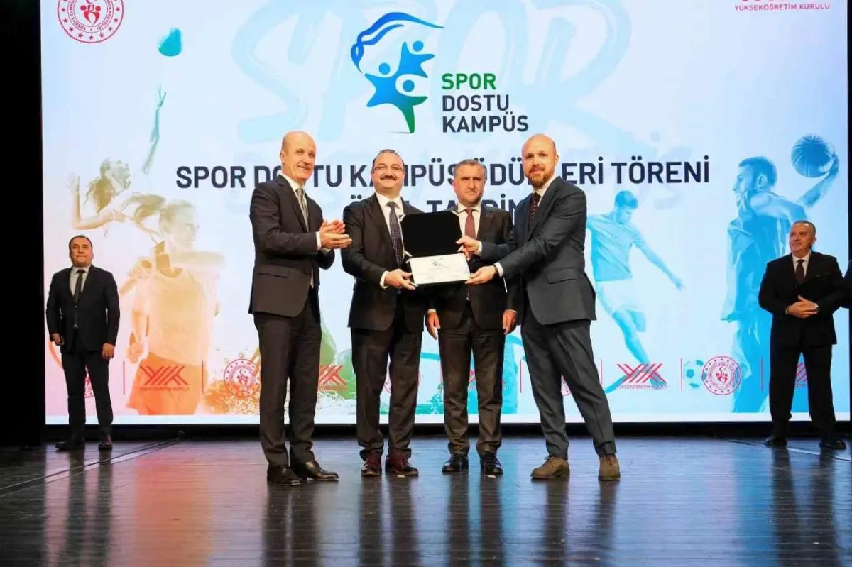 Atatürk üniversitesi “Spor dostu kampüs” unvanına layık görüldü