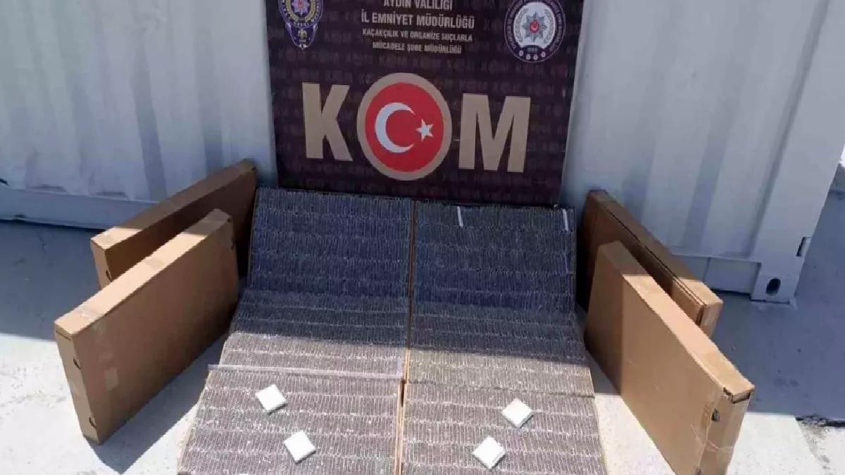 Aydın’da 51 Bin Kaçak Makaron Ele Geçirildi