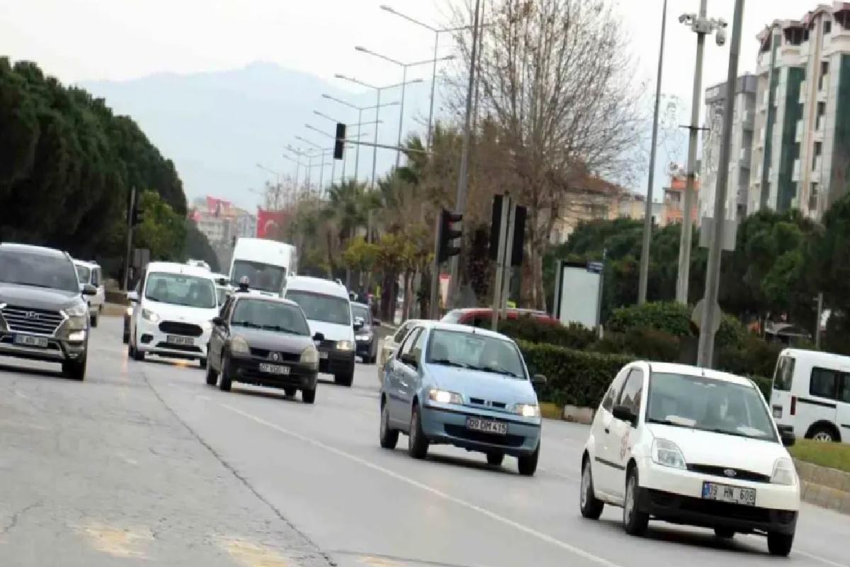 Aydın’da Nisan’da 636 Bin Araç Var