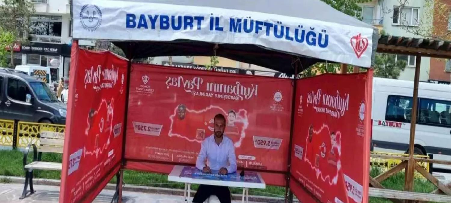 Bayburt’ta Kurban Bağış Standı Açıldı