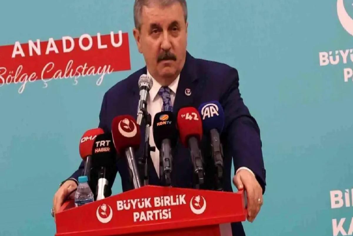 BBP Genel Başkanı Destici: “Gazze sadece bir toprak, kara modülü değildir”