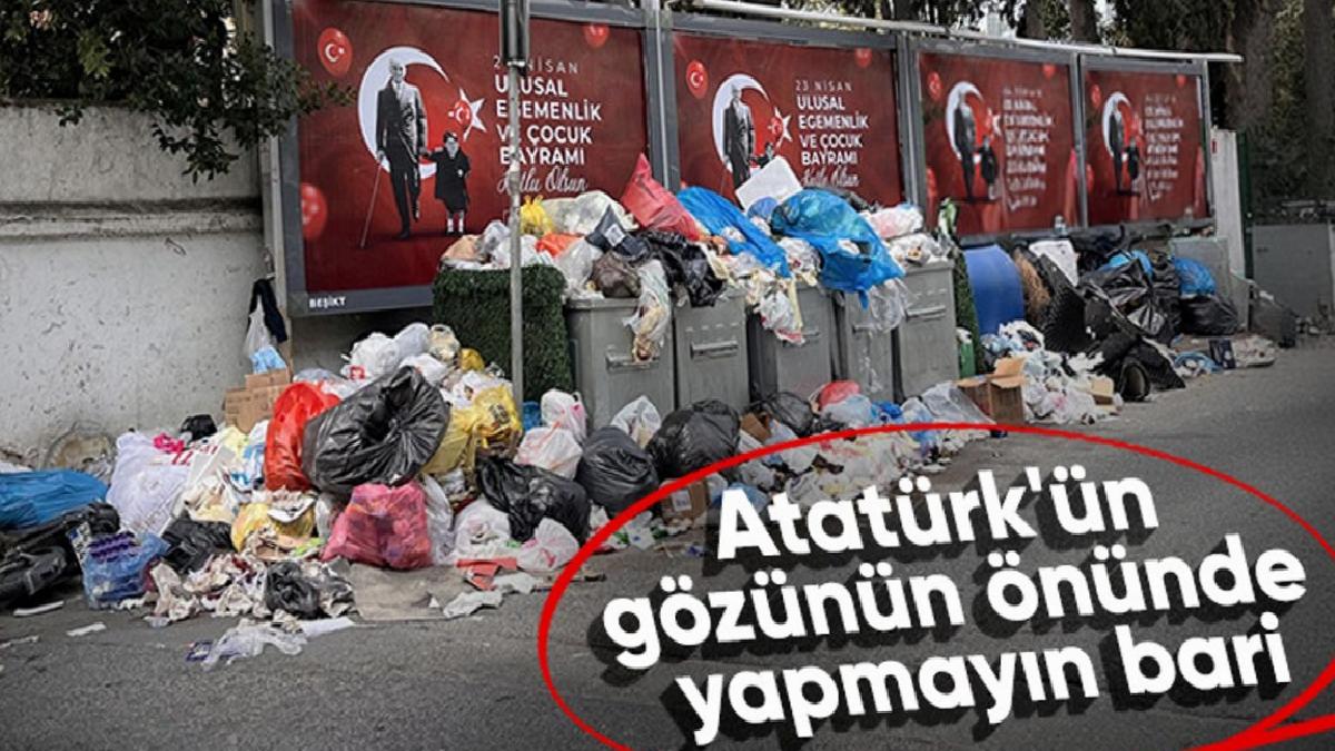 Beşiktaş’ta çöp dağları vatandaşı isyan ettirdi