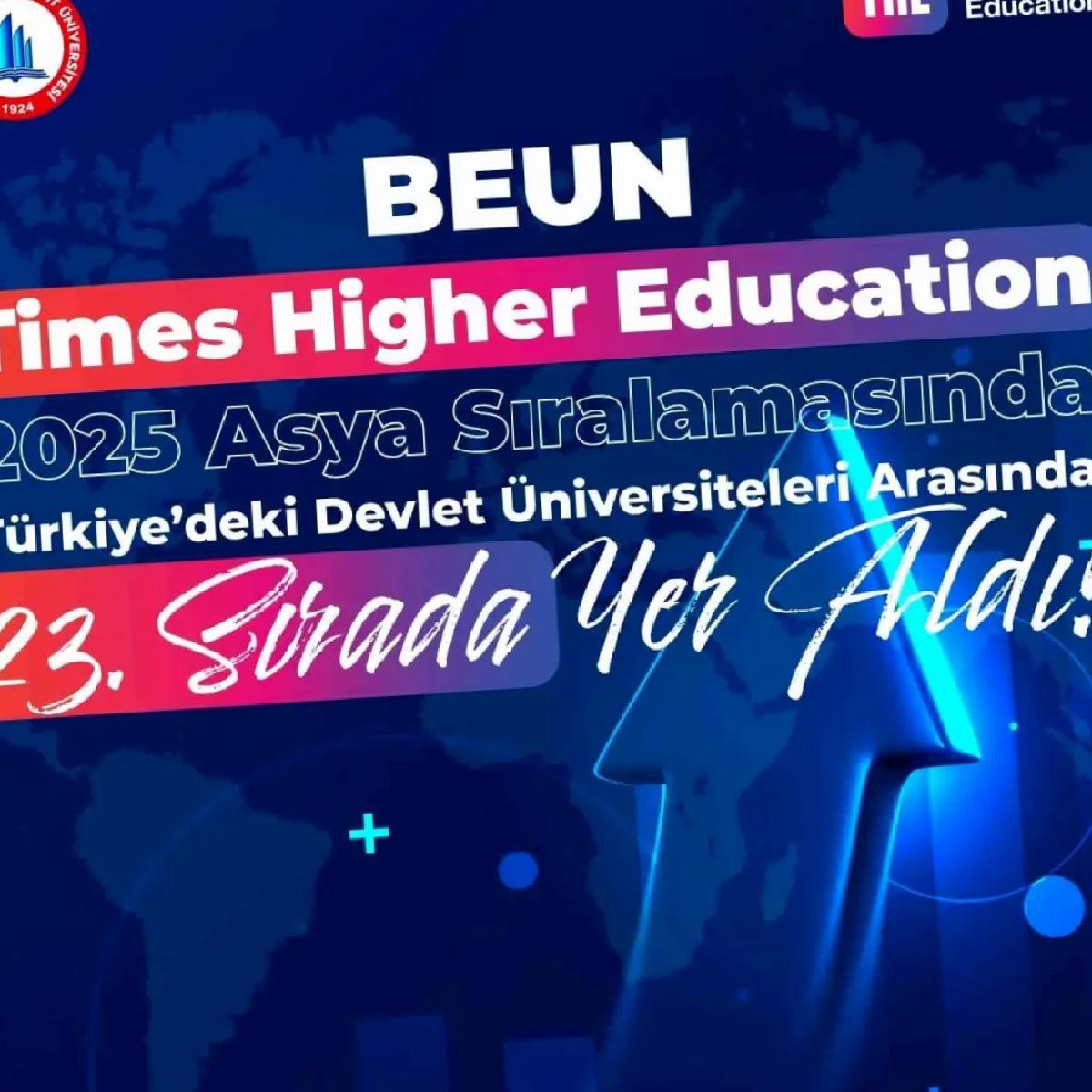 BEUN, Asya Üniversiteleri Sıralaması’nda 23. Sırada