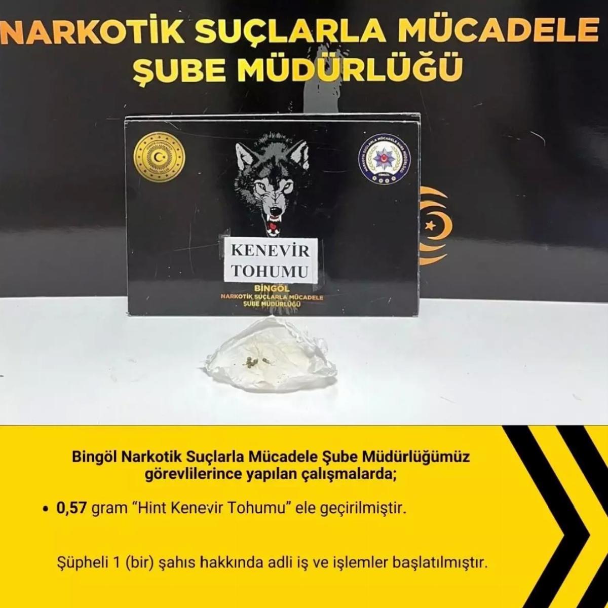 Bingöl’de Narkotik Uygulaması
