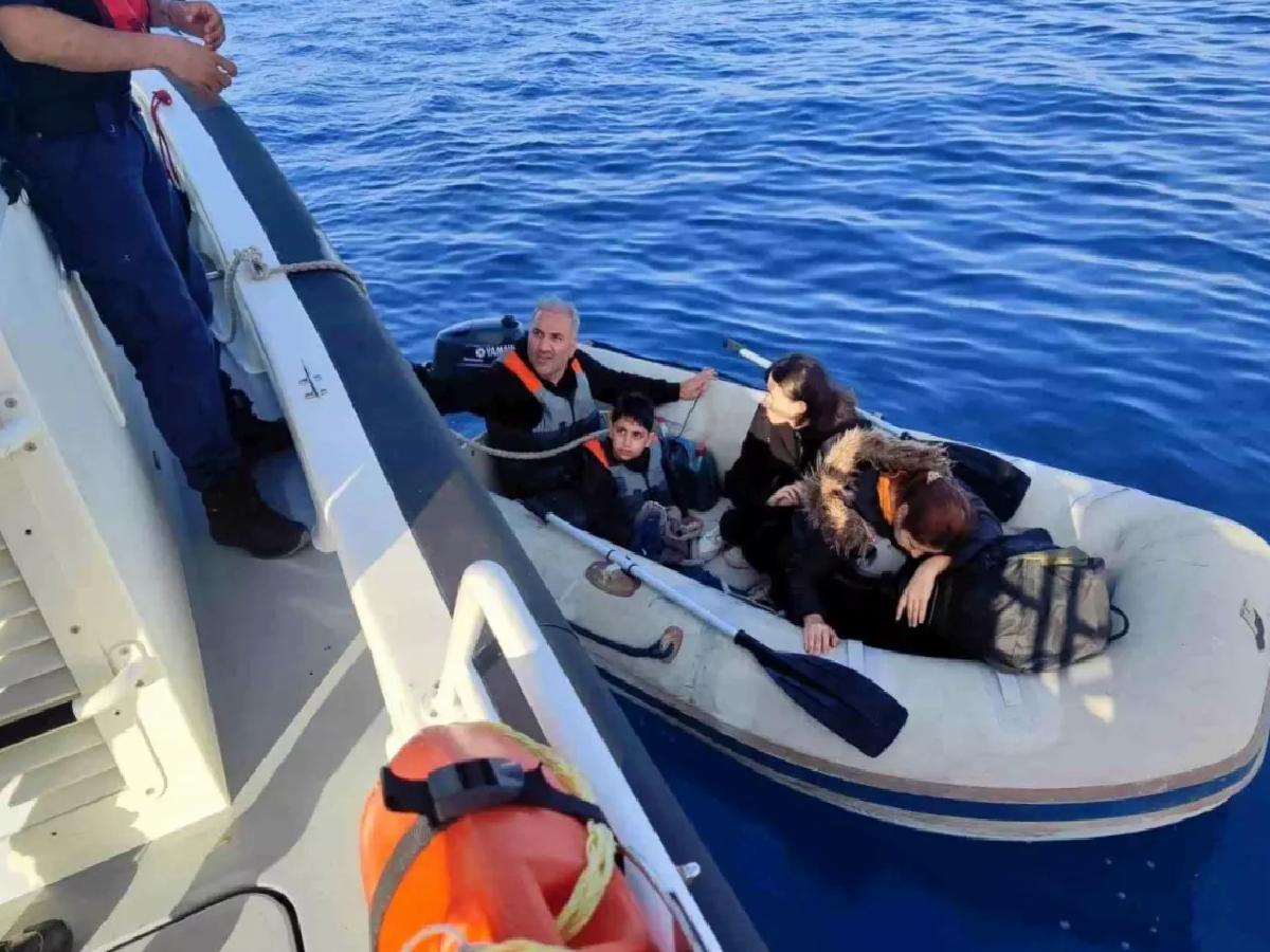 Bodrum Açıklarında 4 Sistemsiz Göçmen Yakalandı