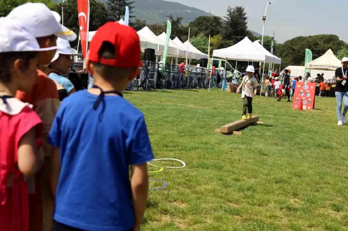 Bursa Memleketler arası Spor Şenliği’nde Minikler Doyasıya Eğlendi