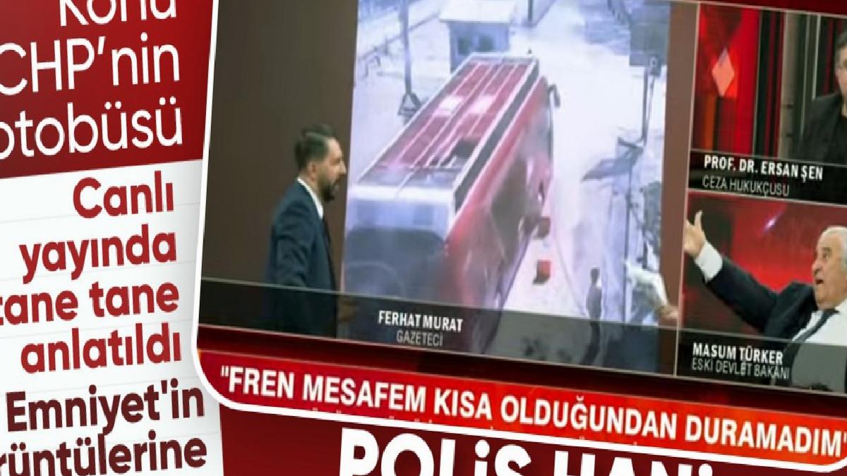 Canlı yayın polemiği: CHP otobüsünün ezmeye çalıştığı polis görüntüsü gerçek mi