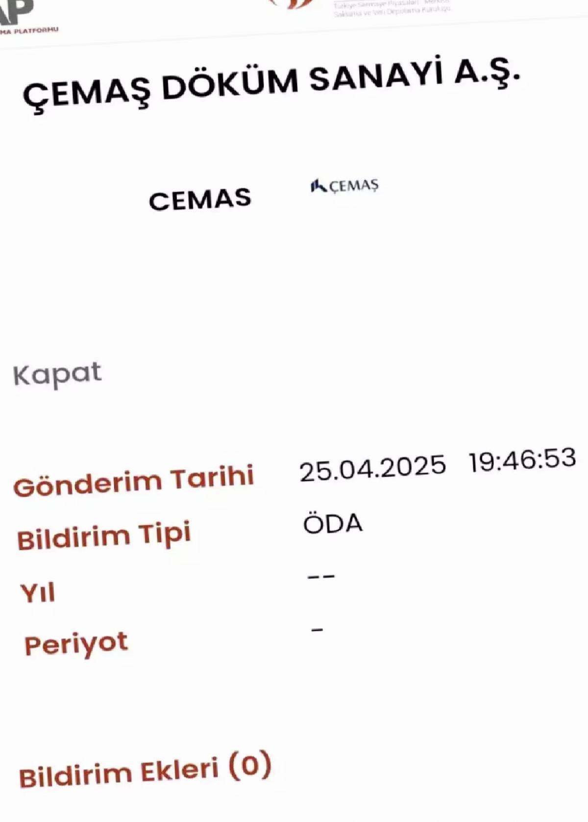 Çemaş Döküm Endüstri’den Toplu Personel Çıkarımı