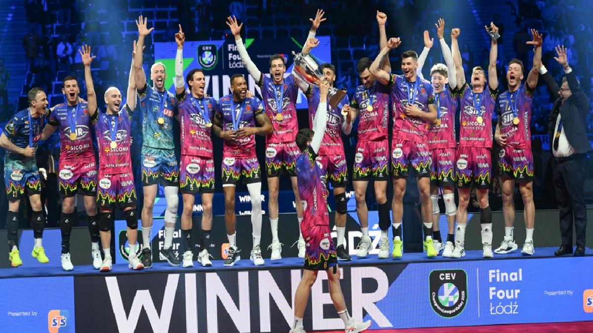 CEV Erkekler Şampiyonlar Ligi’nde şampiyon Sir Sicoma Monini Perugia!