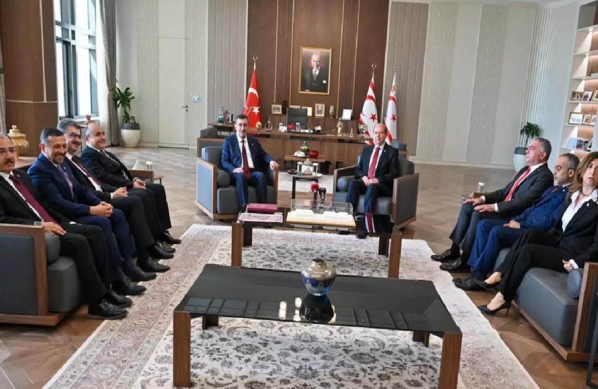 Cevdet Yılmaz, KKTC Cumhurbaşkanı ile Görüştü