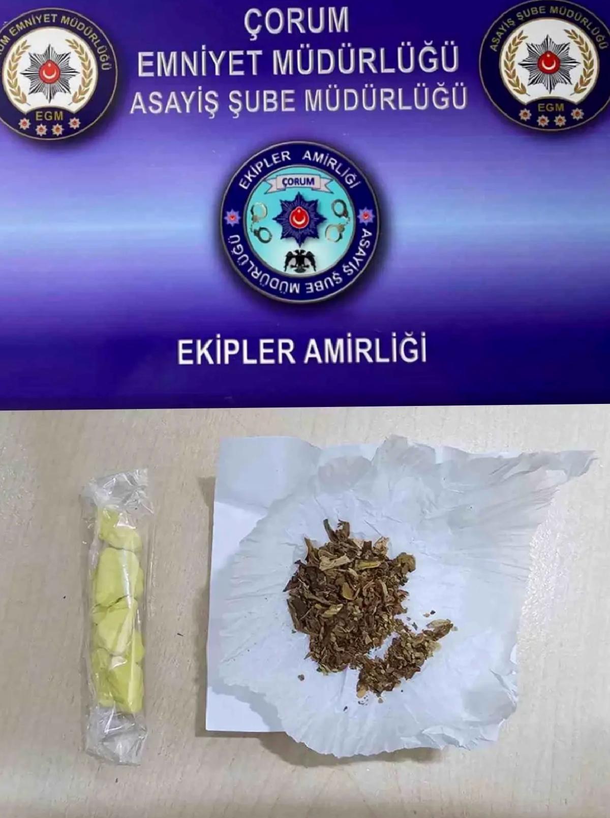 Çorum’da uyuşturucu ve silah operasyonu