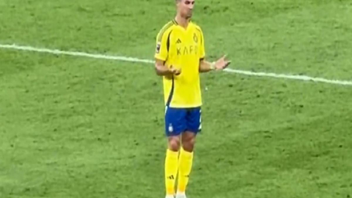 Cristiano Ronaldo, maç sonu kendisiyle tartıştı
