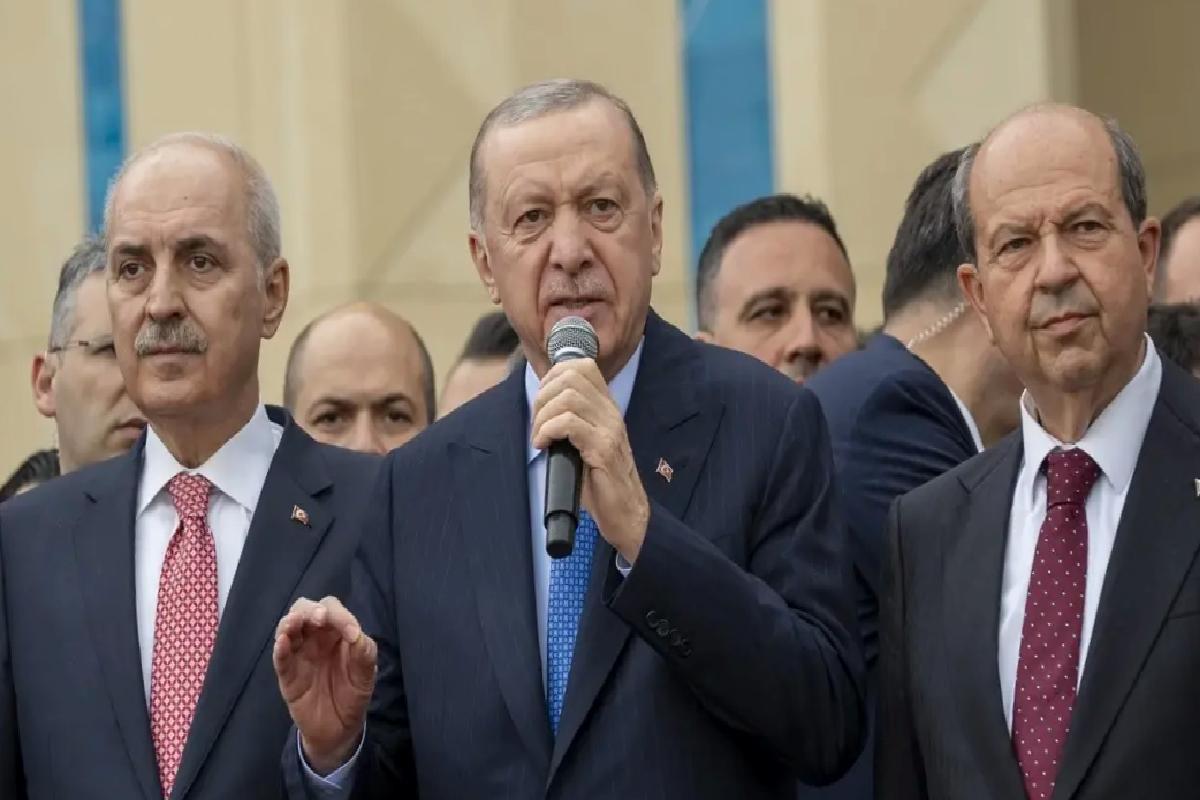 Cumhurbaşkanı Erdoğan, KKTC Cumhuriyet Yerleşkesi Açılış Töreni’nde konuştu: (1)