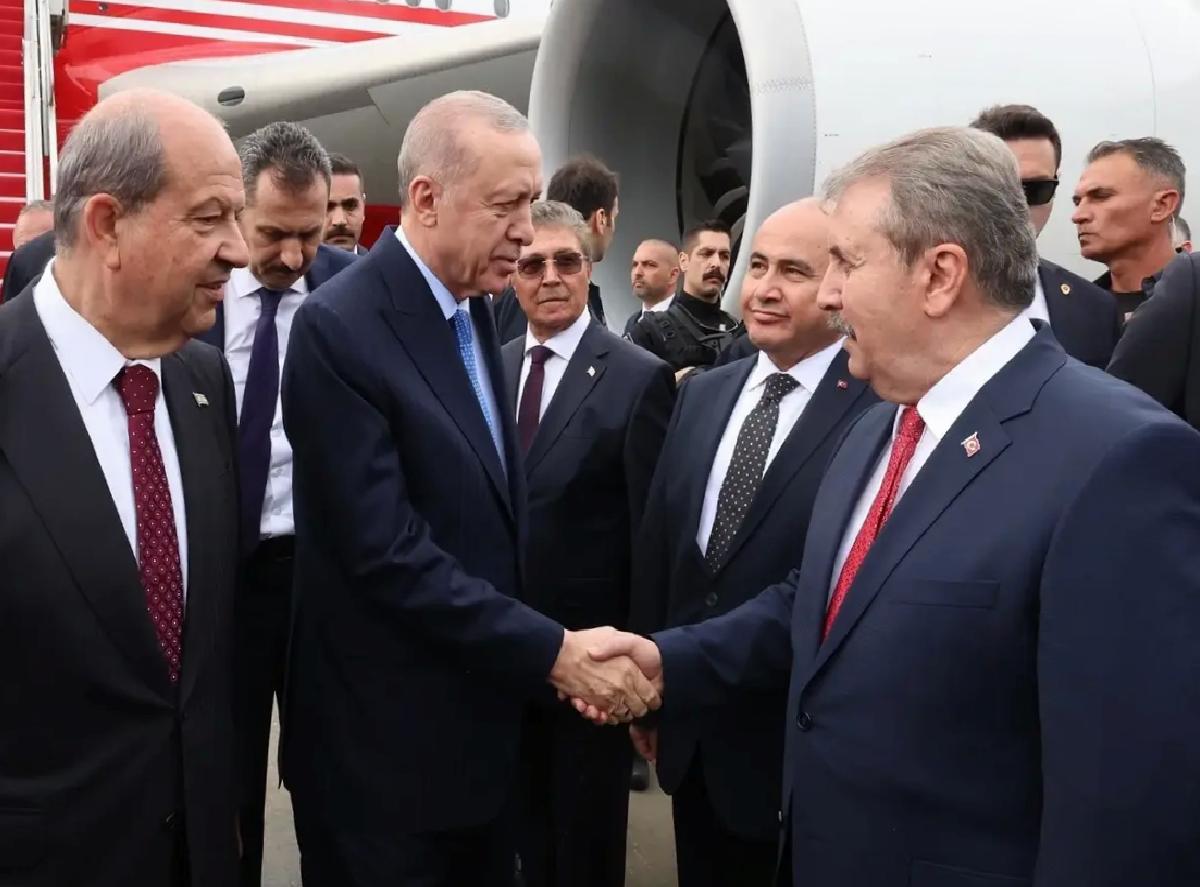 Cumhurbaşkanı Erdoğan KKTC’ye geldi
