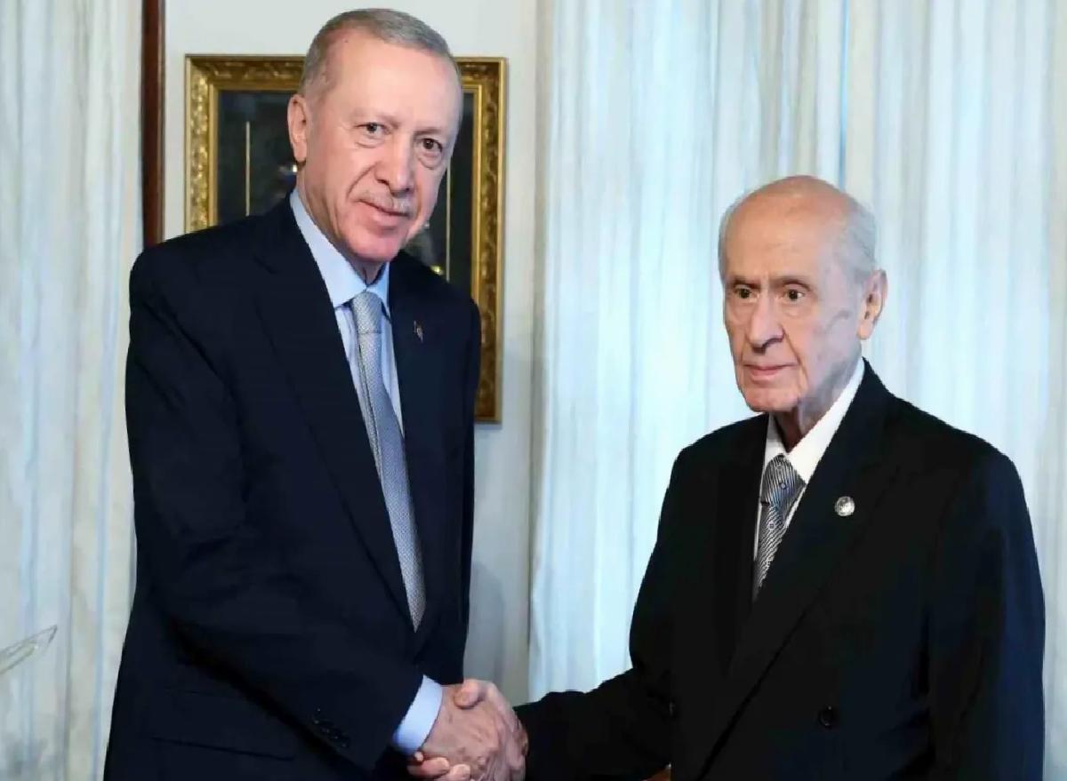 Cumhurbaşkanı Erdoğan, MHP Genel Başkanı Bahçeli ile bir ortaya geldi