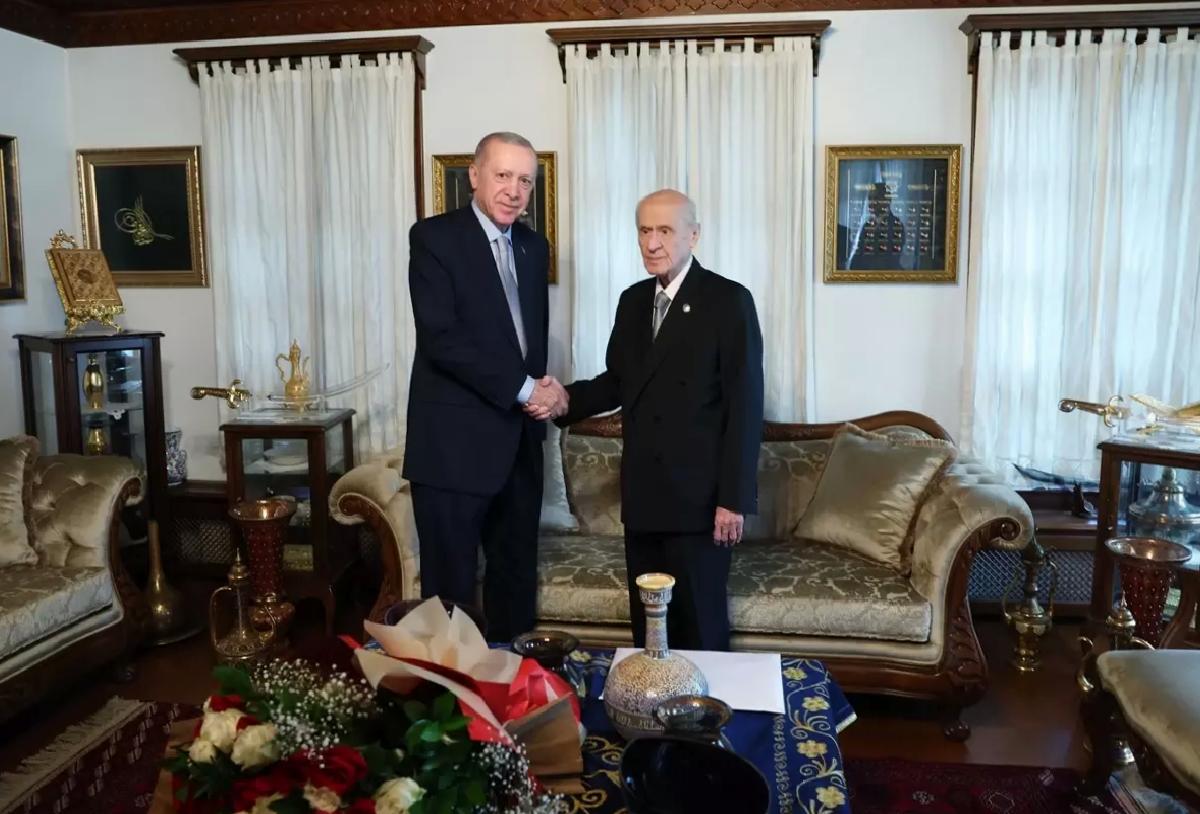 Cumhurbaşkanı Erdoğan, MHP Genel Başkanı Bahçeli ile görüştü