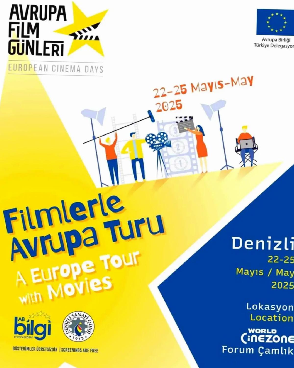 Denizli’de Avrupa Sinema Günleri Başlıyor