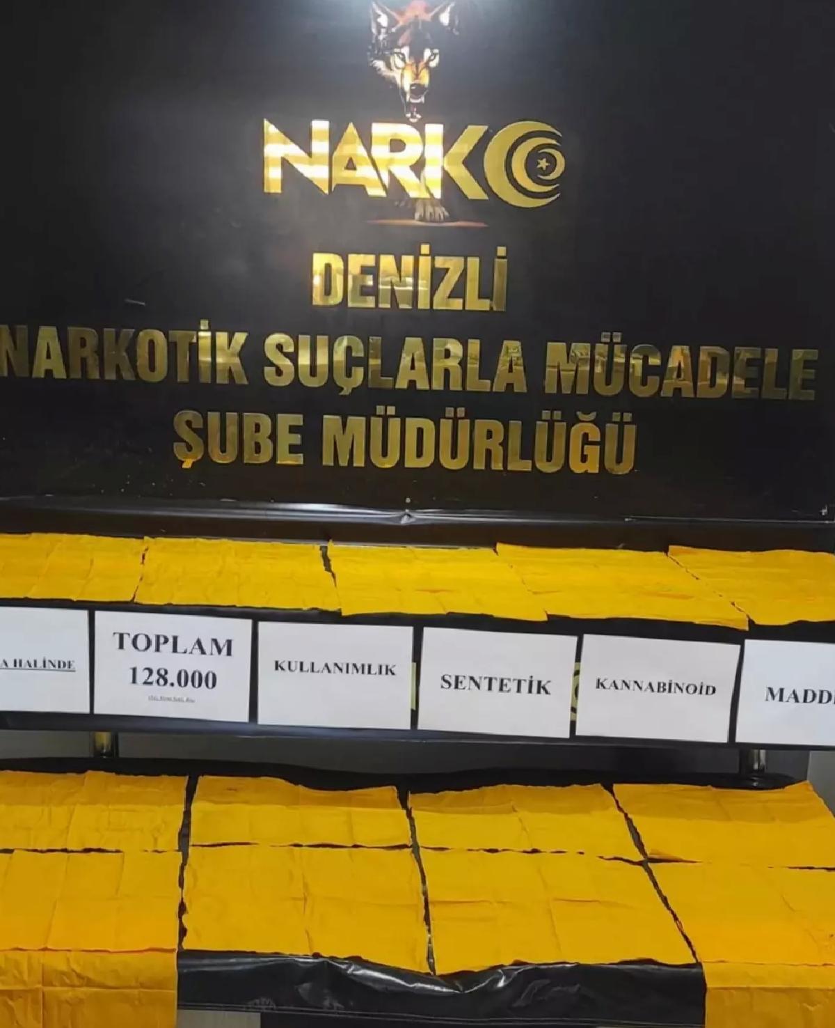 Denizli’de Uyuşturucu Baskını: 128 Bin Kullanımlık Ele Geçirildi