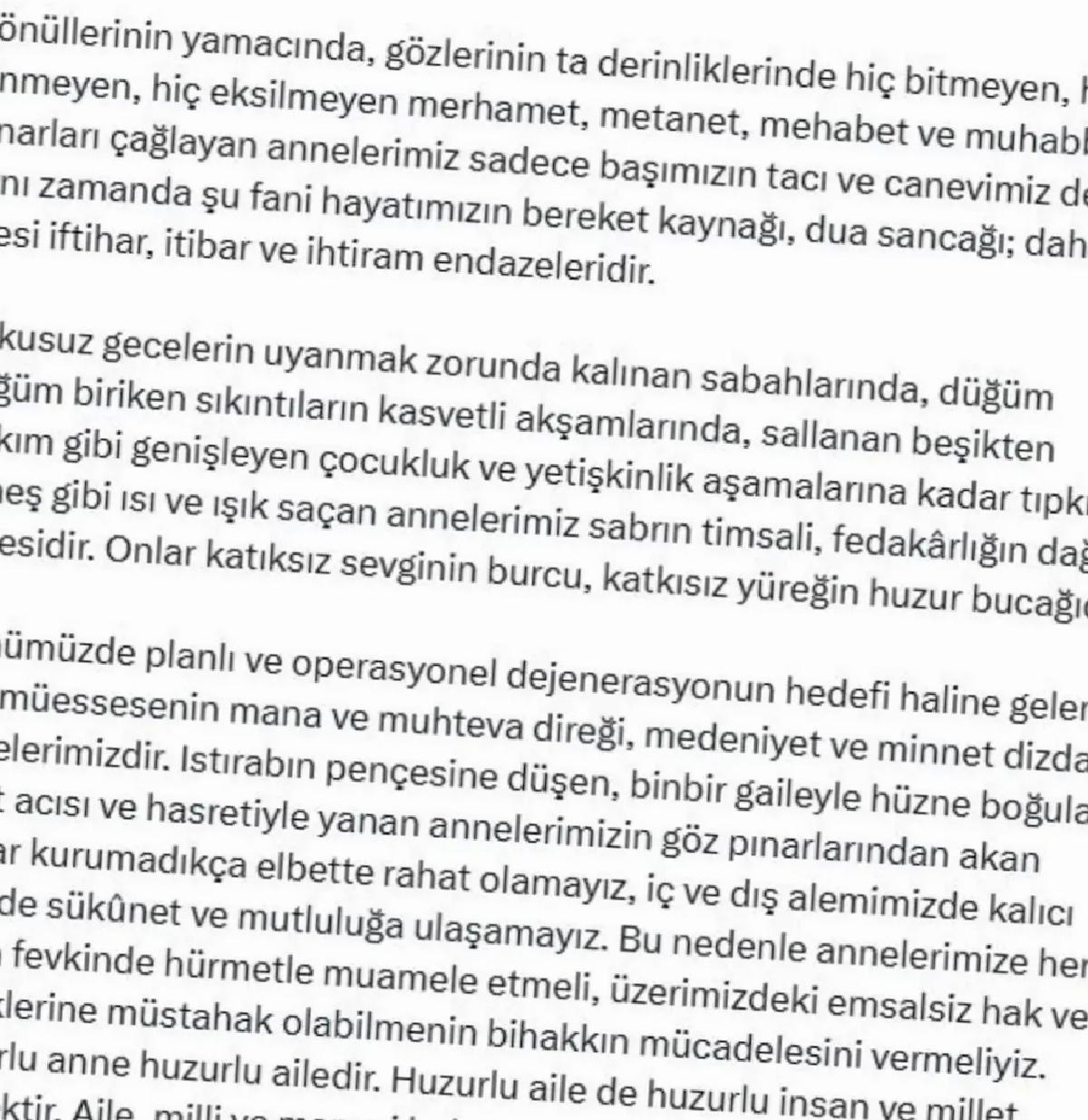 Devlet Bahçeli’den Anneler Günü İletisi