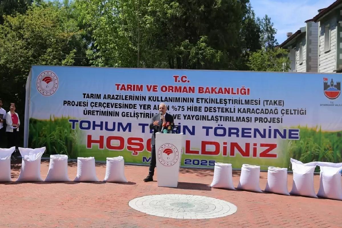 Diyarbakır’a 27 Ton Çeltik Tohumu Dayanağı