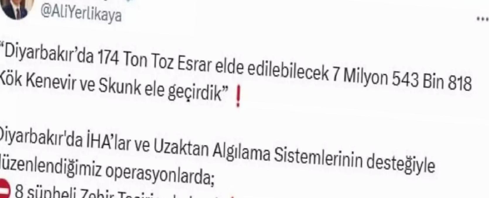 Diyarbakır’da Narkotik Operasyonu: 8 Kuşkulu Yakalandı