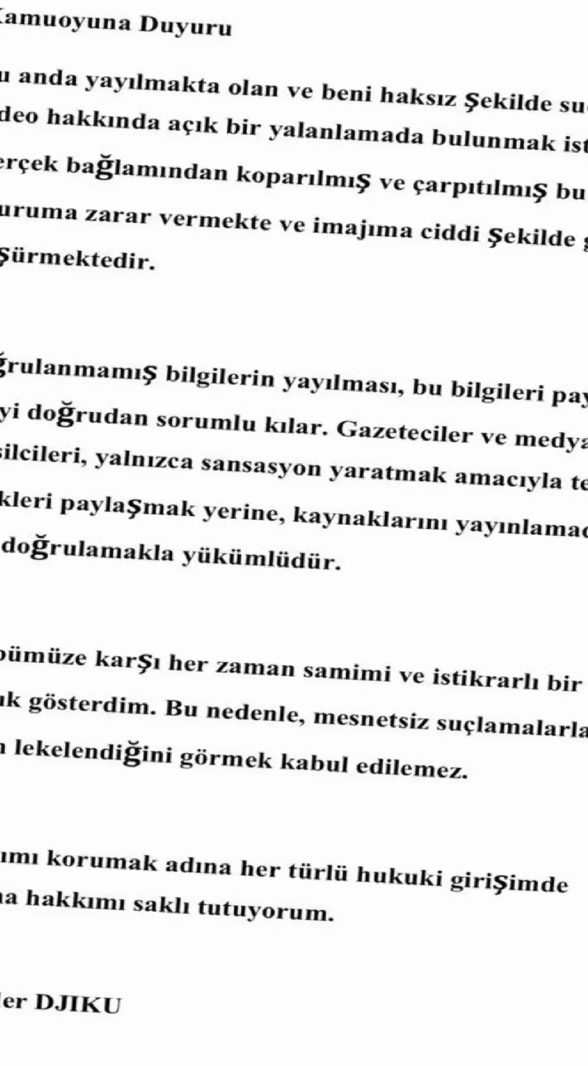 Djiku’dan Yalanlama: Görüntü Yanlış
