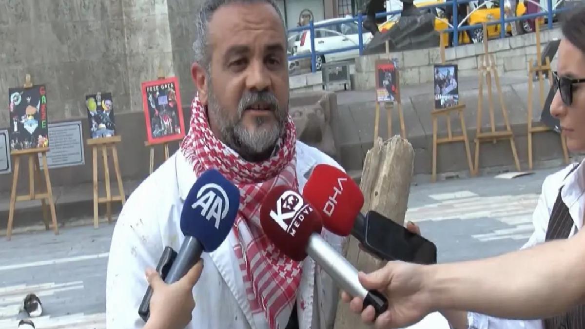 Dr. Sağlam’dan Gazze Protestosu