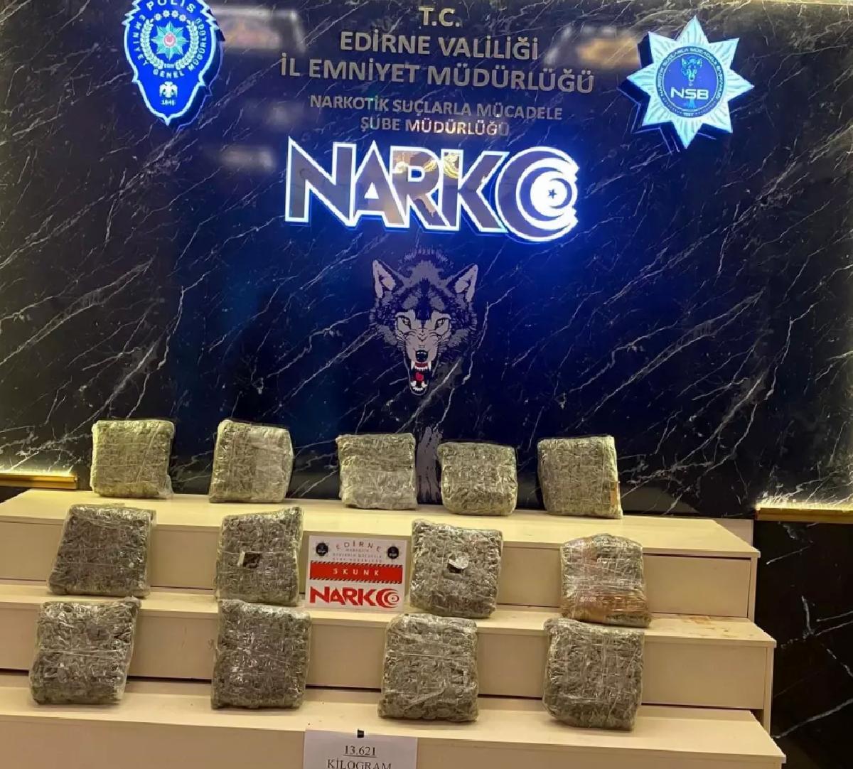 Edirne’de Uyuşturucu Operasyonu