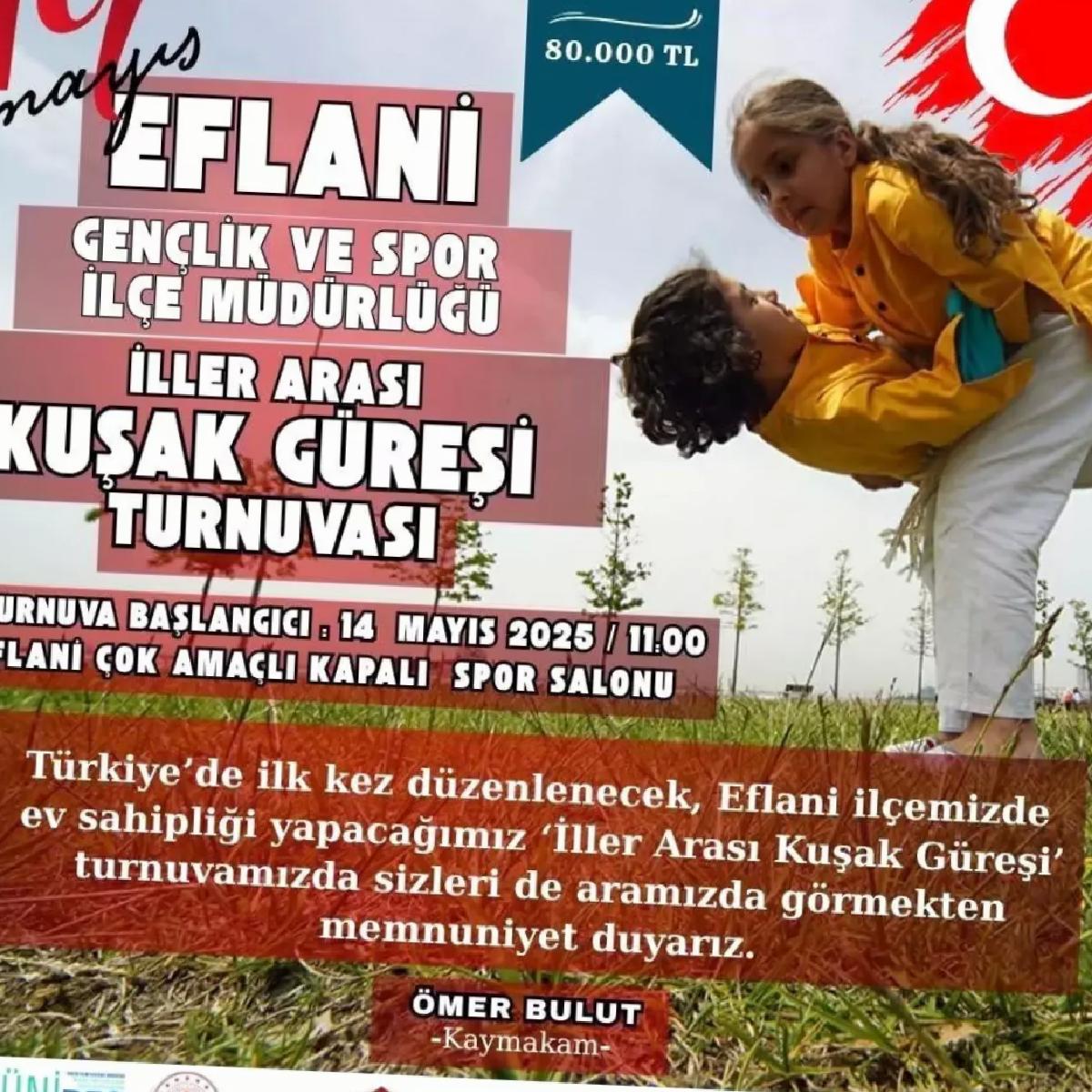 Eflani’de Birinci Vilayetler Ortası Jenerasyon Güreşi Turnuvası