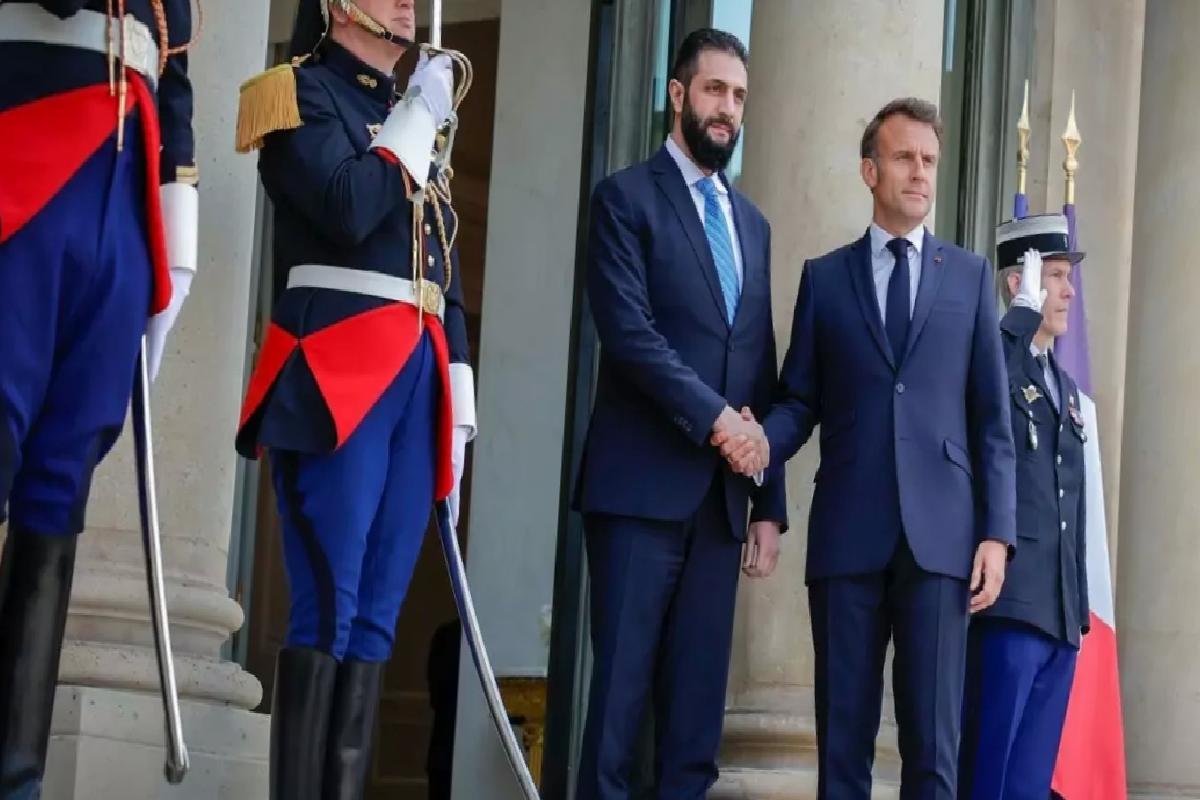 El-Şara ve Macron Elysee’de Buluştu