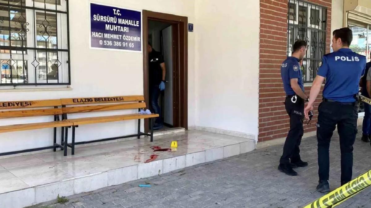 Elazığ’da Muhtara Silahlı Atak
