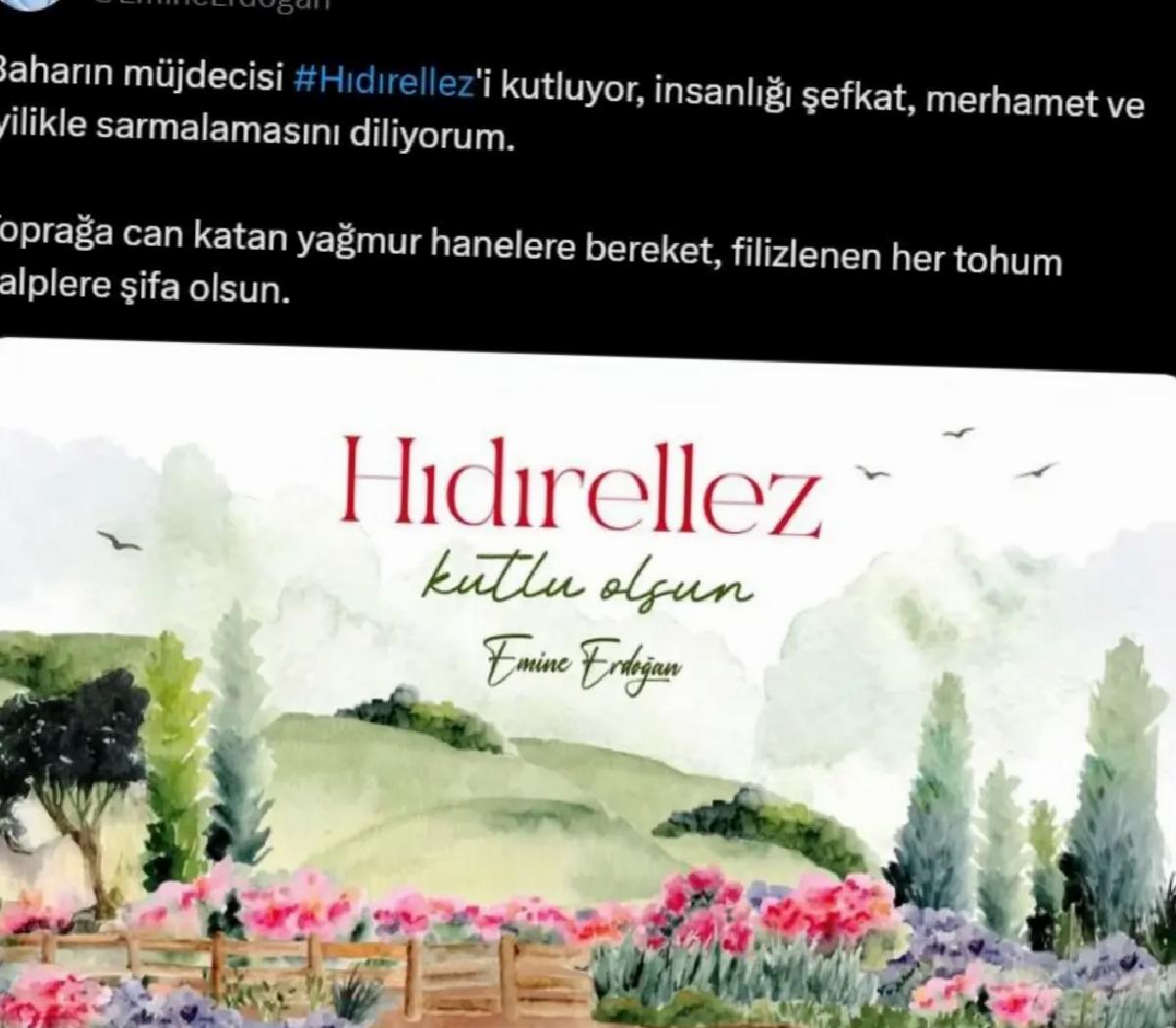 Emine Erdoğan Hıdırellez’i Kutladı
