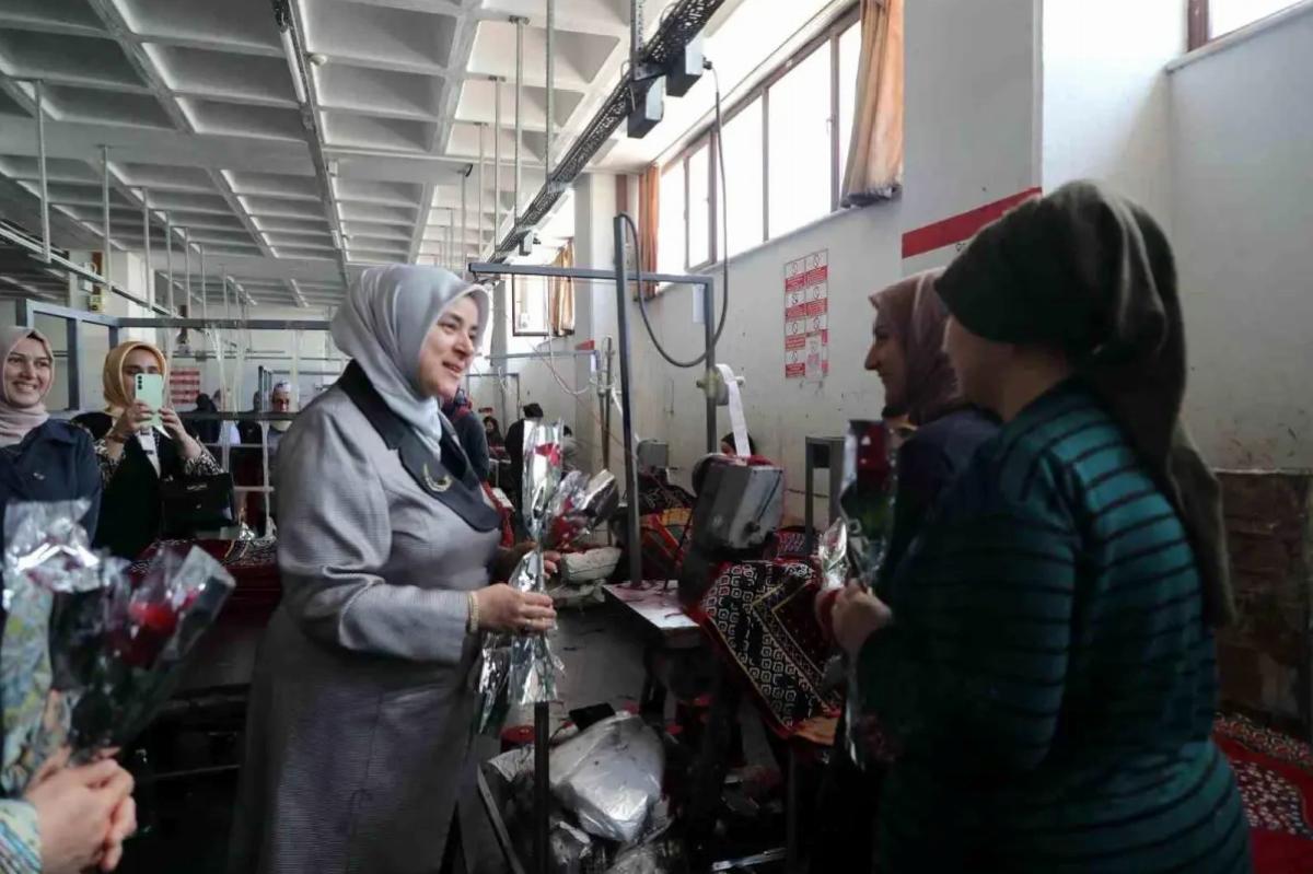Ercan, Dokuma Fabrikasında Bayan Çalışanlarla Buluştu