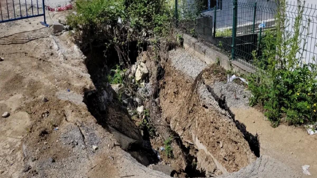 Ereğli’de İstinat Duvarı Çöktü