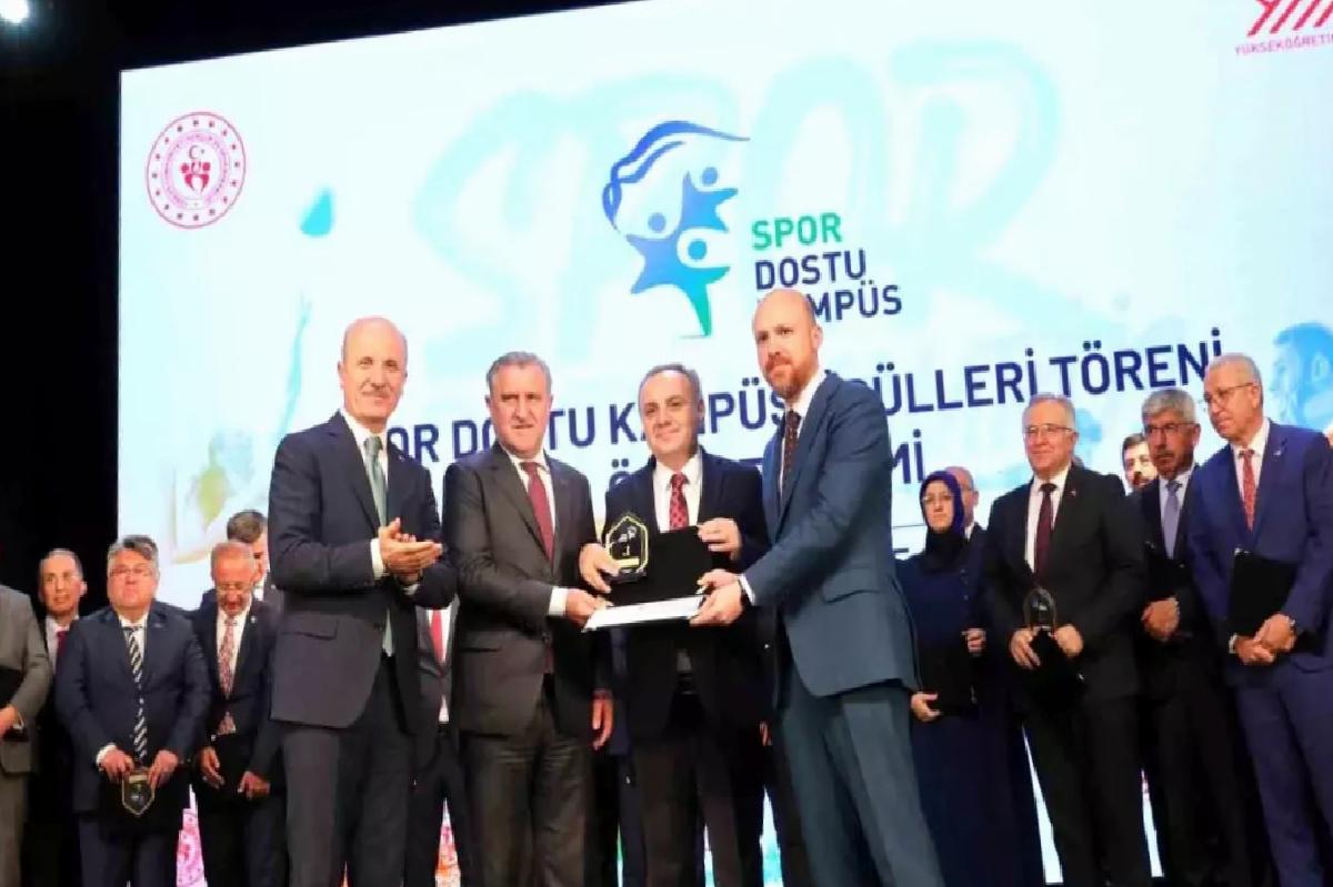 ERÜ’ye YÖK’ten ‘Spor Dostu Kampüs’ birincilik mükafatı