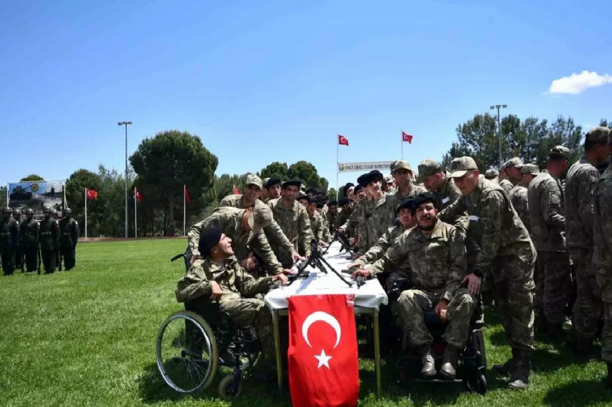 Gaziantep’te Engellilere Temsili Askerlik Merasimi Düzenlendi