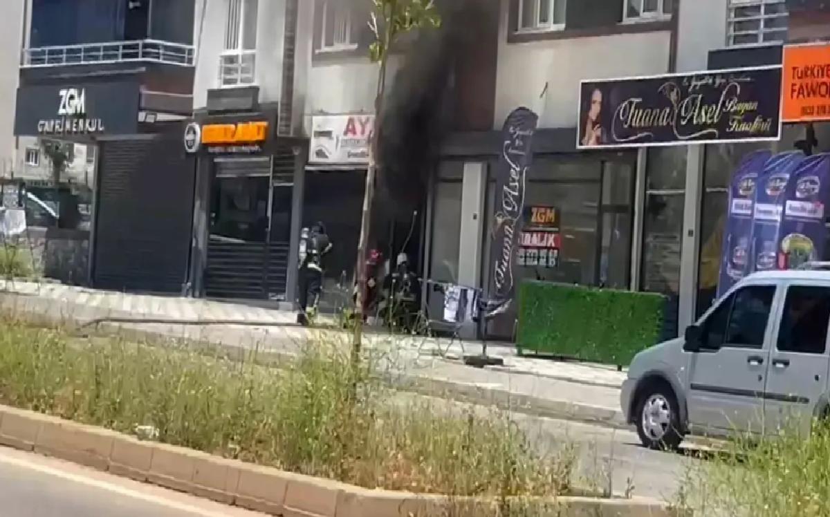 Gaziantep’te Marangoz Dükkanında Yangın Çıktı