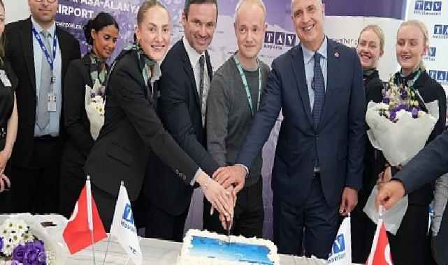 Gazipaşa-Alanya Havalimanı, Copenhagen Air Taxi’nin birinci uçuşunu karşıladı