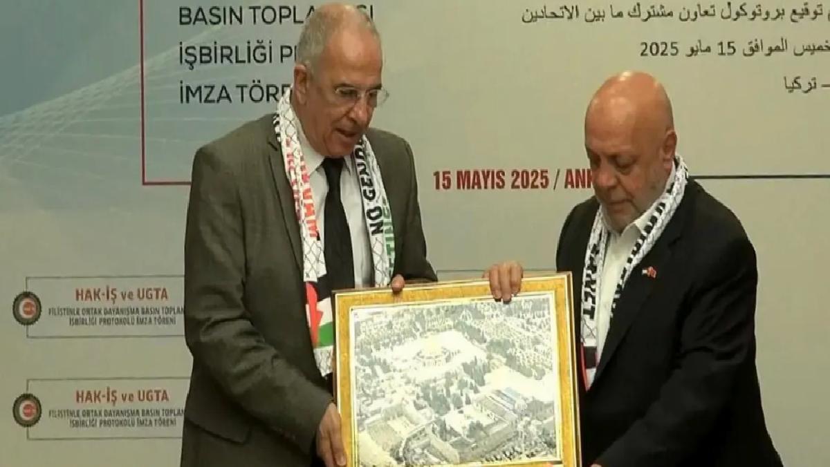 HAK-İŞ’ten Filistin’e Dayanak ve Kamu Kontratı Çalışmaları