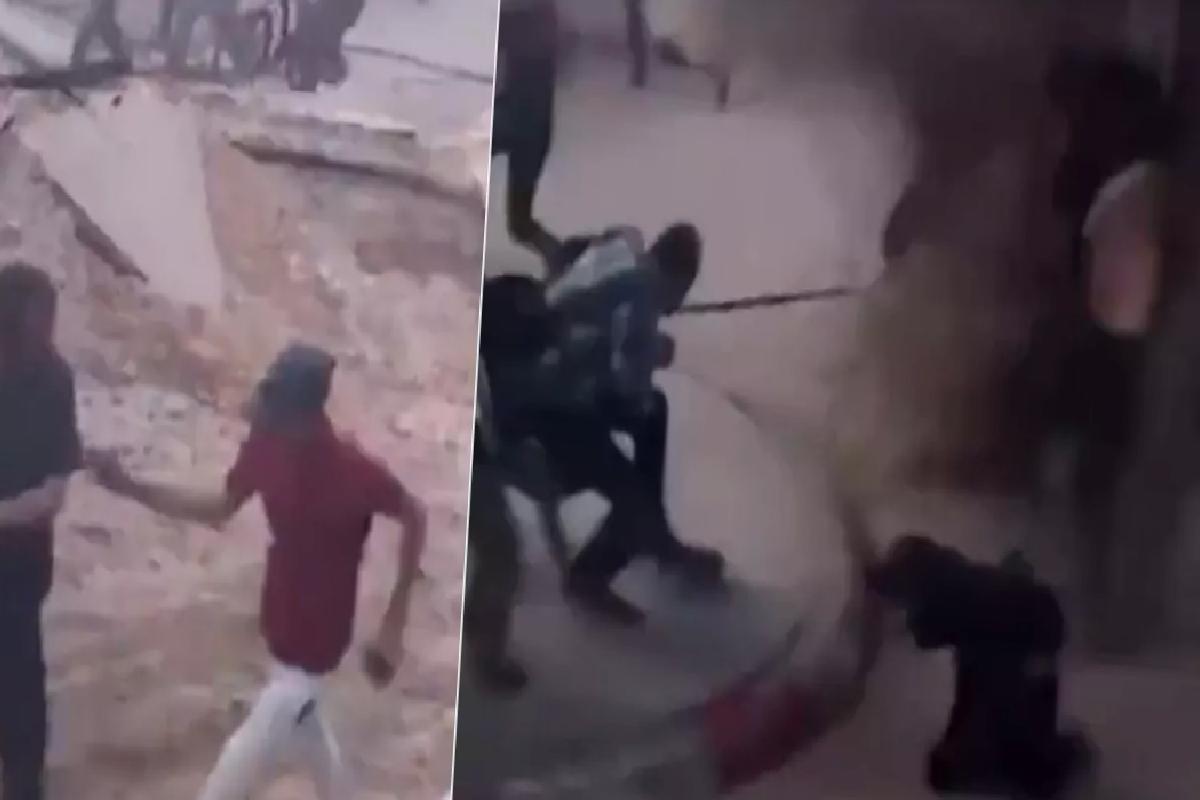 Hastane avlusu sığınak delici bombayla vuruldu! İsrail’in vahşeti kamerada
